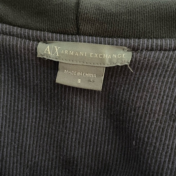 Armani Exchange Knit Trench With Hood and Belt - Picture 8 of 9